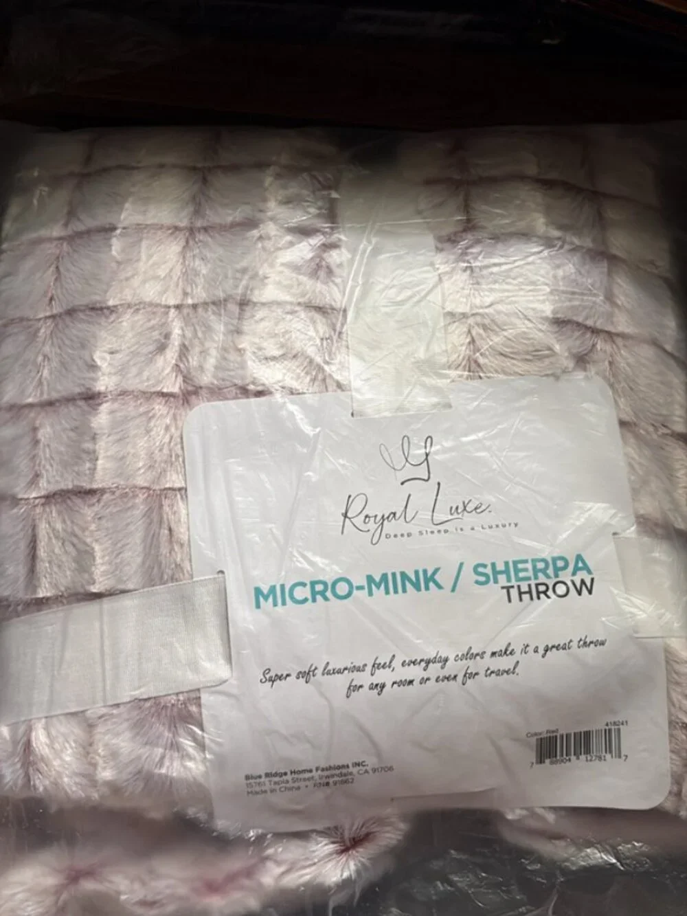 Royal Luxe Micro-Mink/Sherpa Throw Blanket – 50